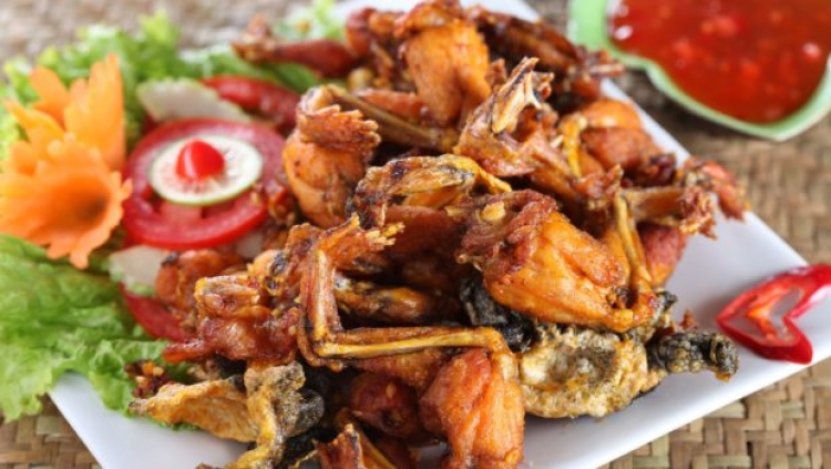 Ếch nướng muối ớt