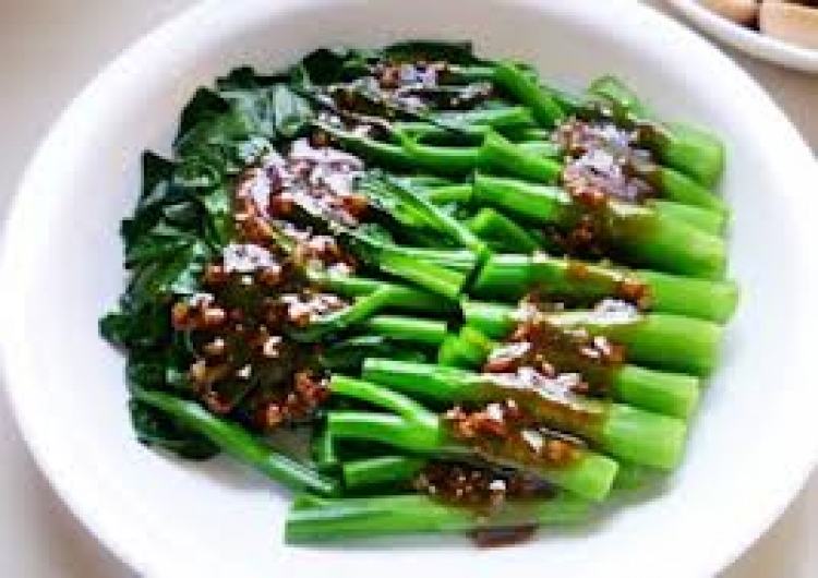 Cải rổ xào tỏi/dầu hào